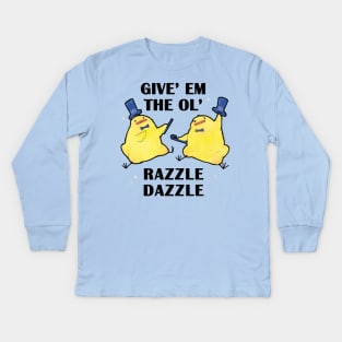 Razzle Dazzle Birdblobs Kids Long Sleeve T-Shirt